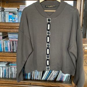 Artisan “Heather Hansen” Cotton Boxy Loose-fit Cardigan Size Medium/Large